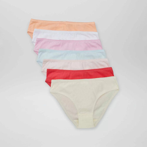 Lot de 7 culottes unies