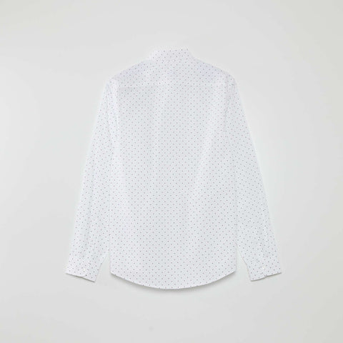 Chemise regular imprimé pois