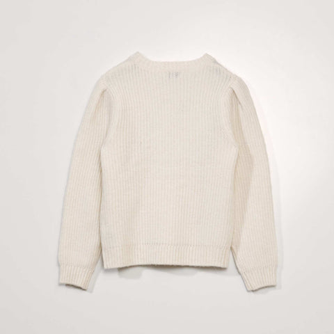 Pull point mousse maille ajourée