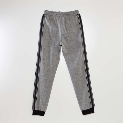 Pantalon jogging en interlock avec biais contrasté