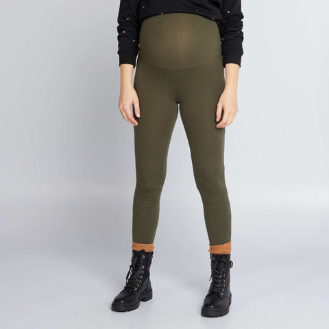 Legging grossesse long en jersey uni