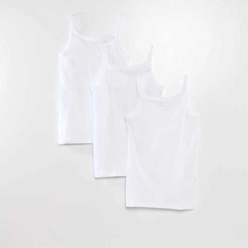 Lot de 3 débardeurs coton