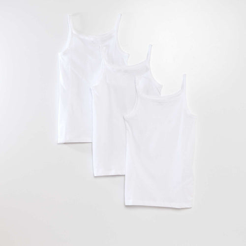 Lot de 3 débardeurs coton