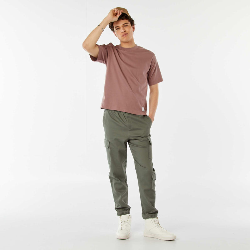 T-shirt col rond en coton