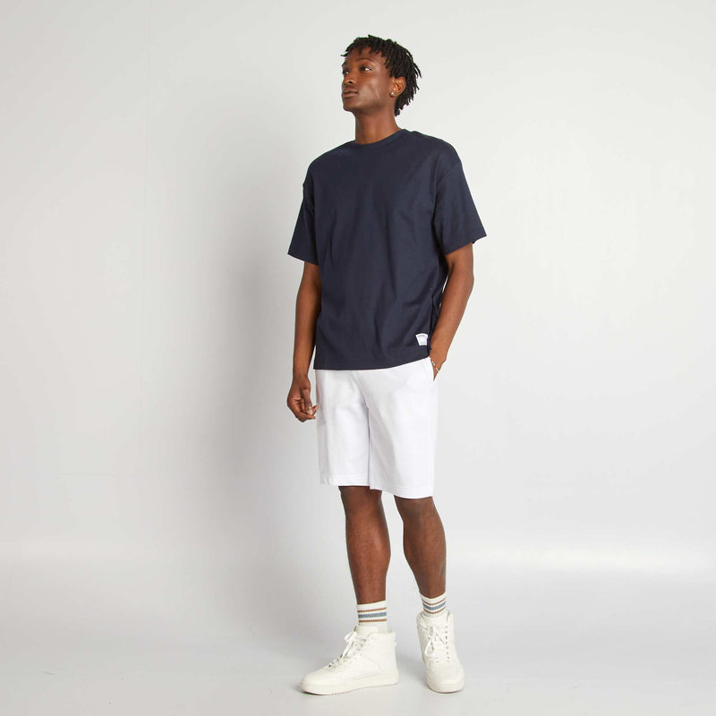 T-shirt col rond en coton