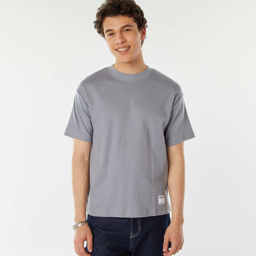 T-shirt col rond en coton