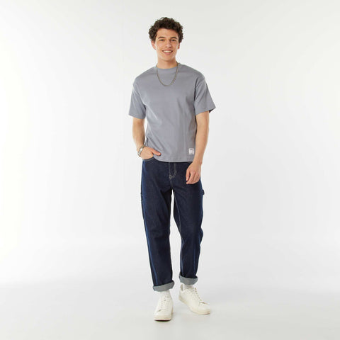 T-shirt col rond en coton