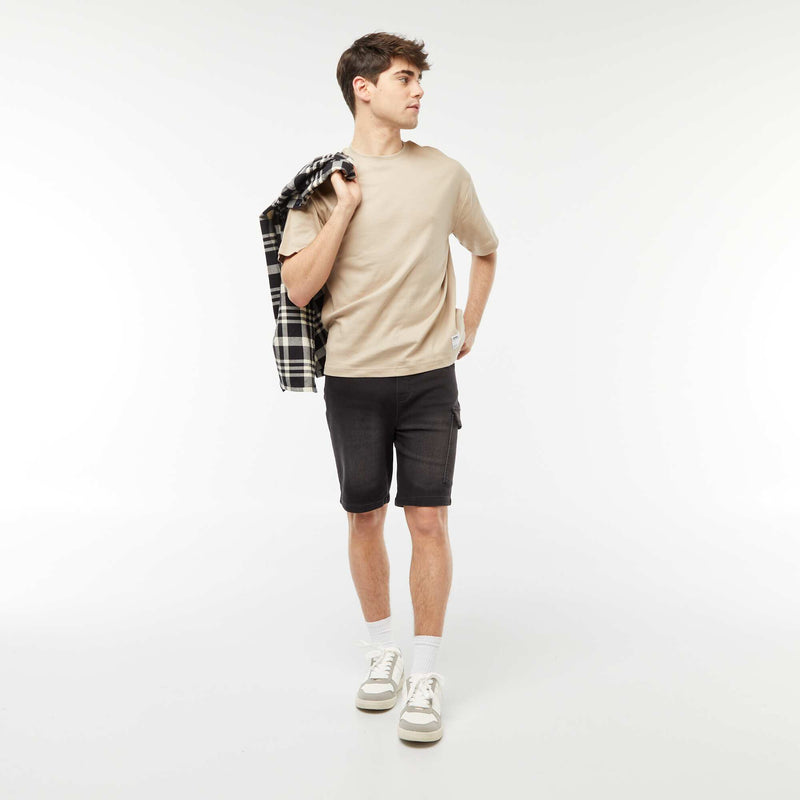 T-shirt col rond en coton