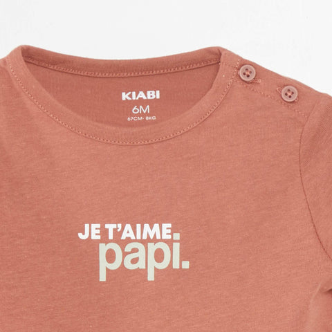 T-shirt manches courtes avec inscription