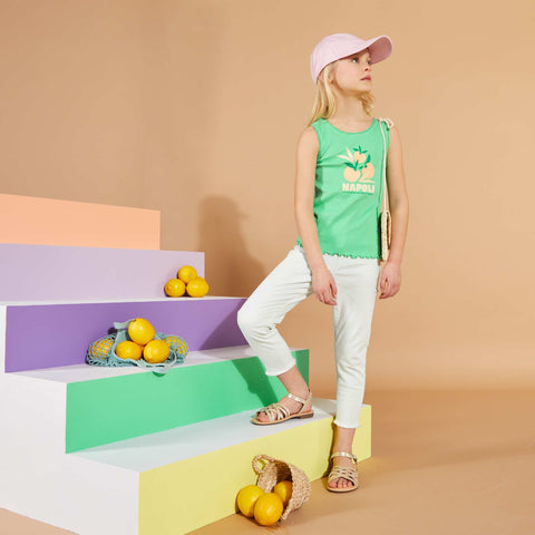 Pantacourt skinny à taille haute