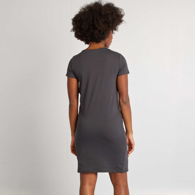 Chemise de nuit d'allaitement à message