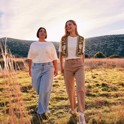 Jean wide leg / large
