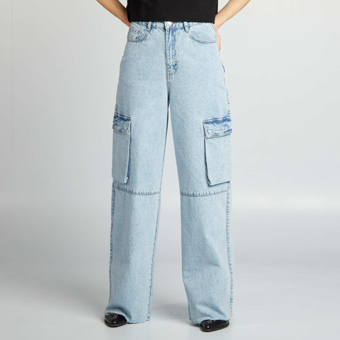 Jean multipoche wide leg