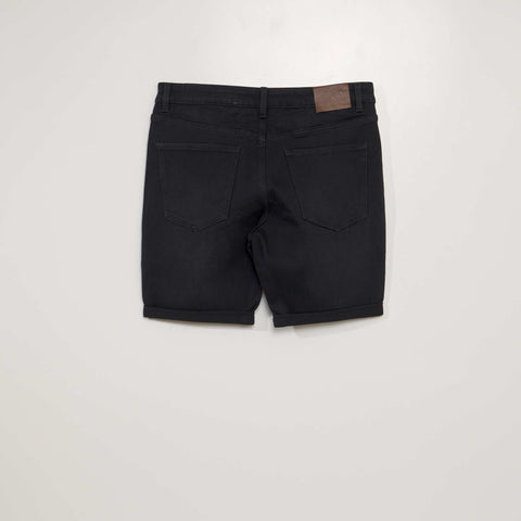 Bermuda slim en jean à 5 poches