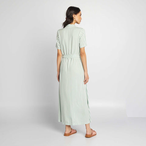 Robe chemise en popeline