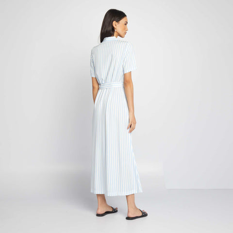 Robe chemise en popeline