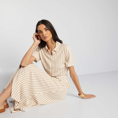Robe chemise en popeline