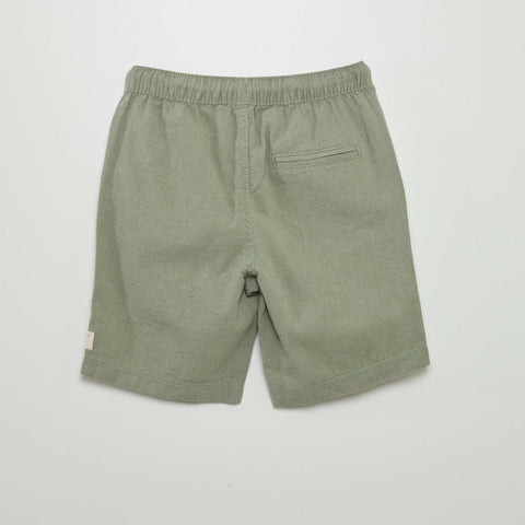 Short en lin uni
