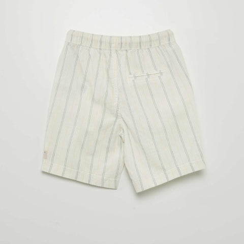 Short en lin uni