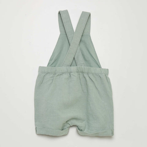 Salopette en lin mélangé