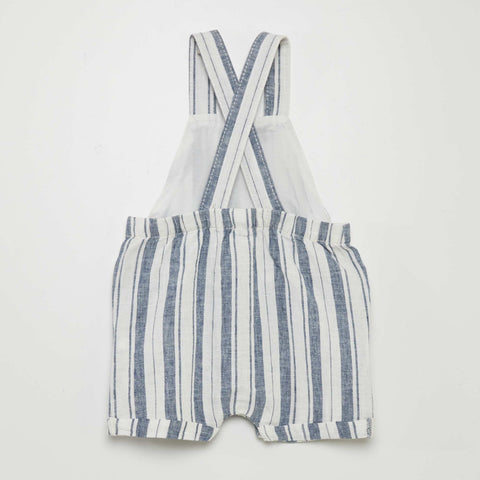 Salopette en lin mélangé