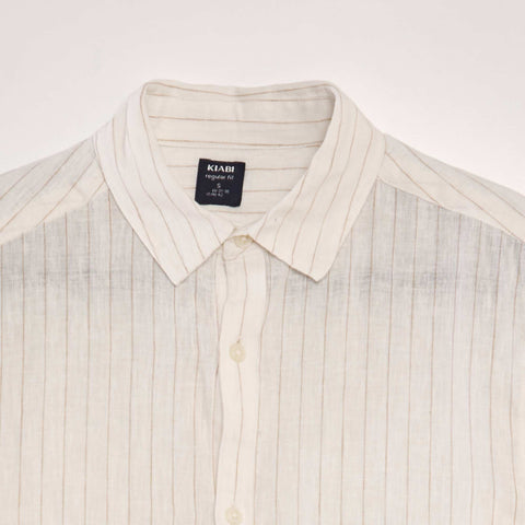 Chemise en lin à rayures