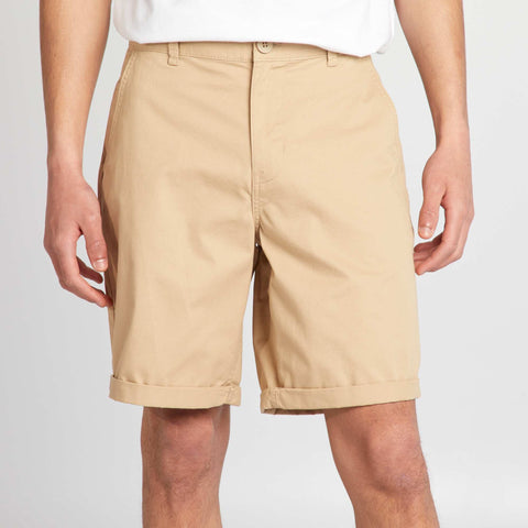 Short chino droit