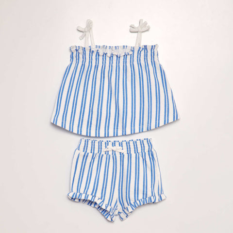 Ensemble short + débardeur imprimé - 2 pèces