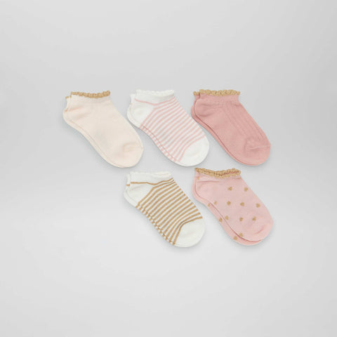 Lot de 5 chaussettes fantaisies