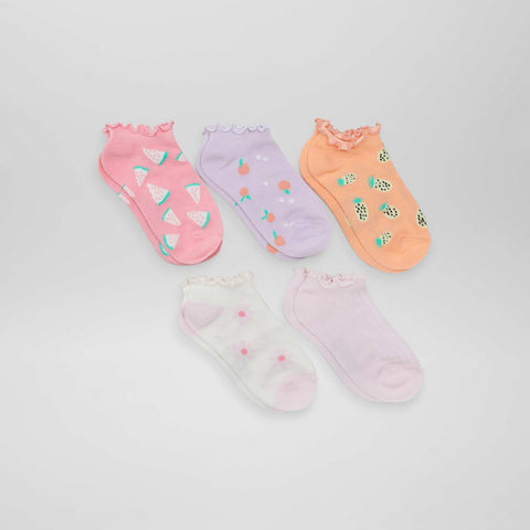 Lot de 5 chaussettes fantaisies