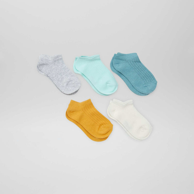 Lot de 5 chaussettes invisibles