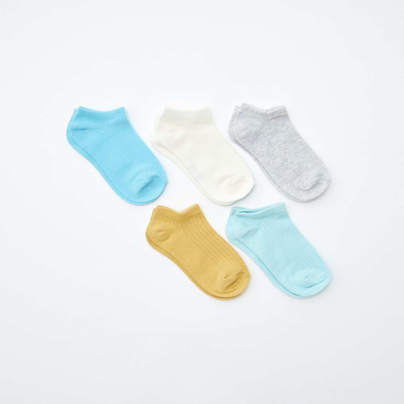 Lot de 5 chaussettes invisibles