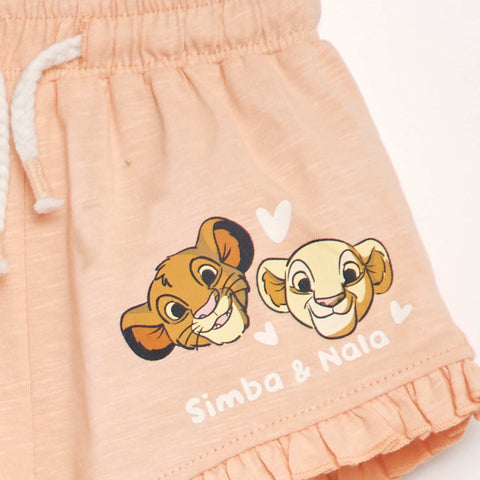 Short en jersey 'Disney' avec base volantée