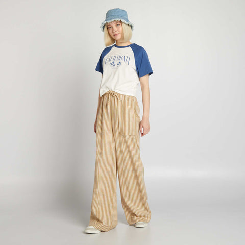 Beige/blanc