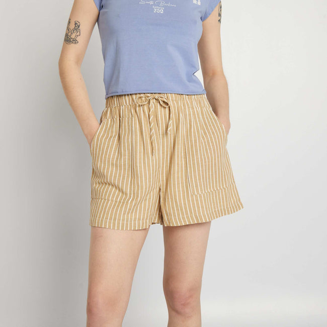 Beige rayé
