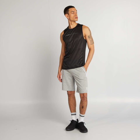 Short en molleton à taille élastiquée
