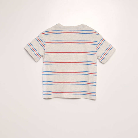 T-shirt à rayures colorées