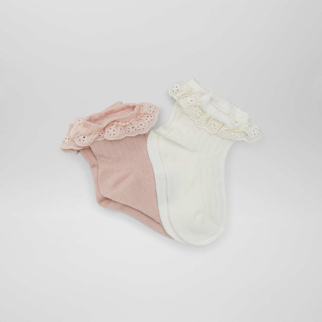 Rose/crème