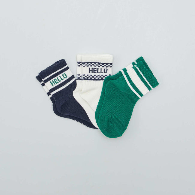Blanc/bleu/vert
