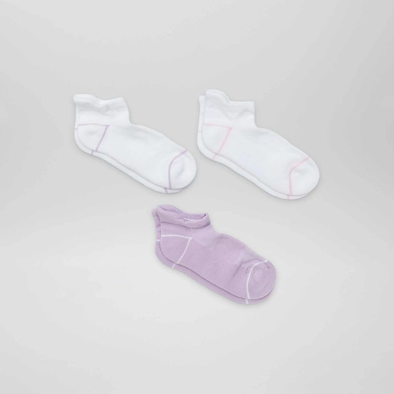 Lot de 3 chaussettes invisibles sport