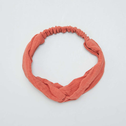 Bandeau cheveux en gaze de coton