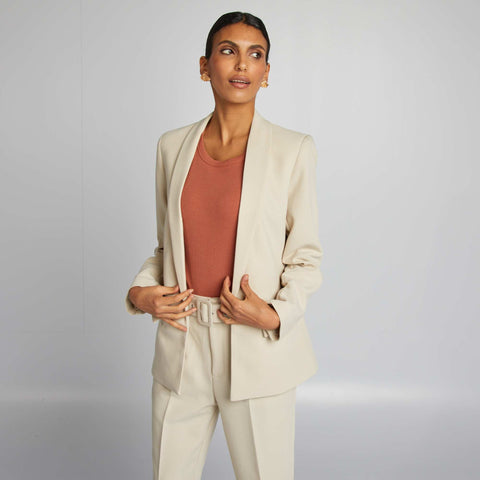 Veste blazer mi-longue