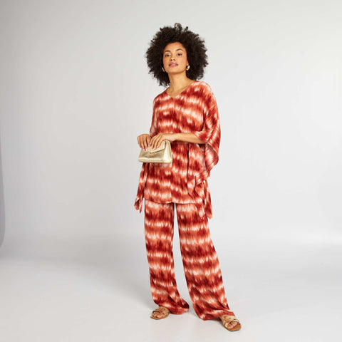 Blouse avec manches papillon