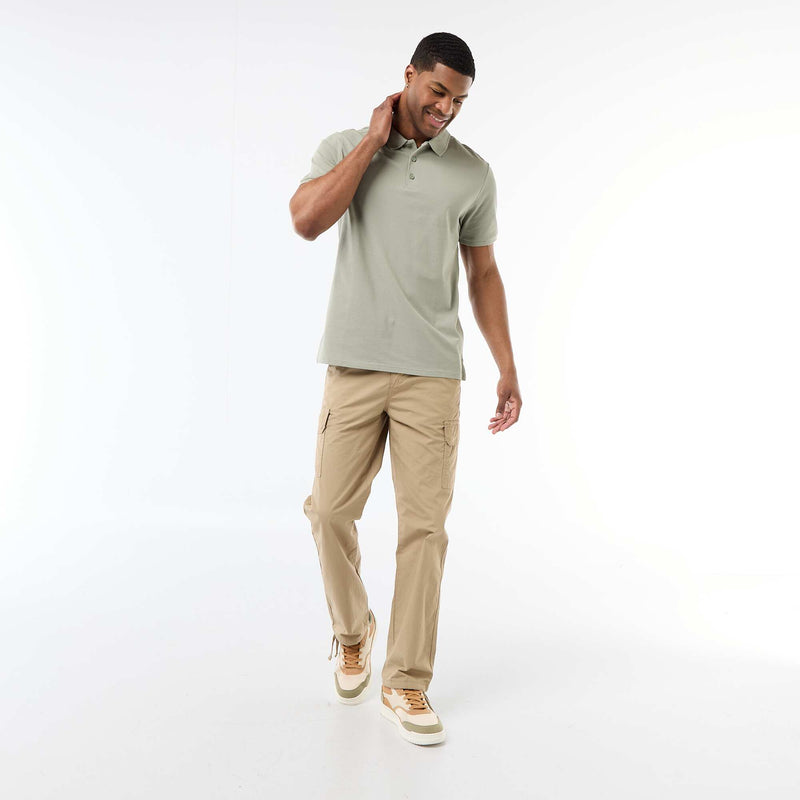 Polo homme en piqué de coton biologique
