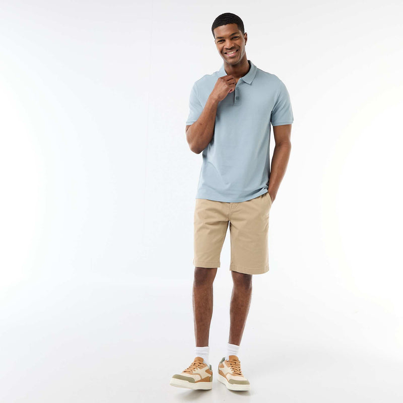 Polo homme en piqué de coton biologique