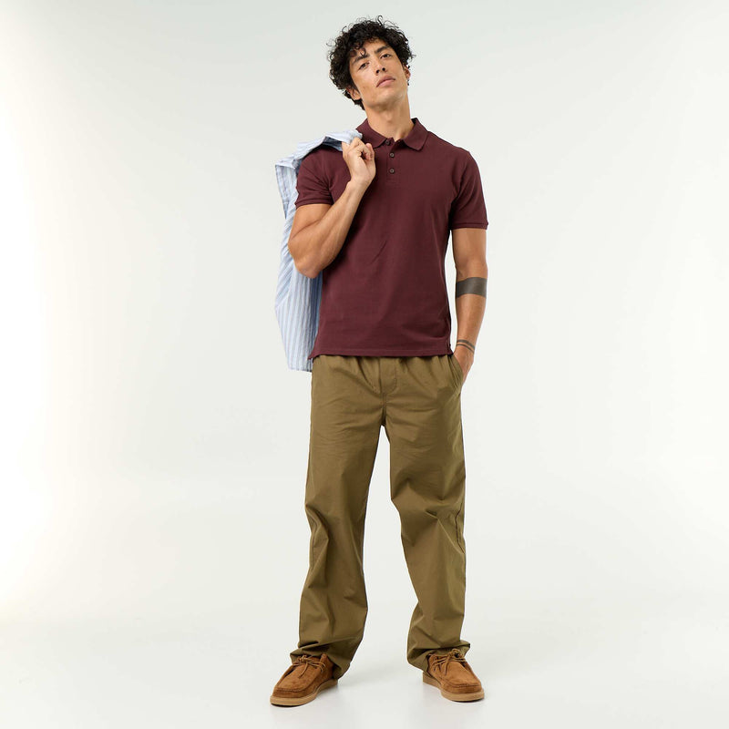 Polo homme en piqué de coton biologique
