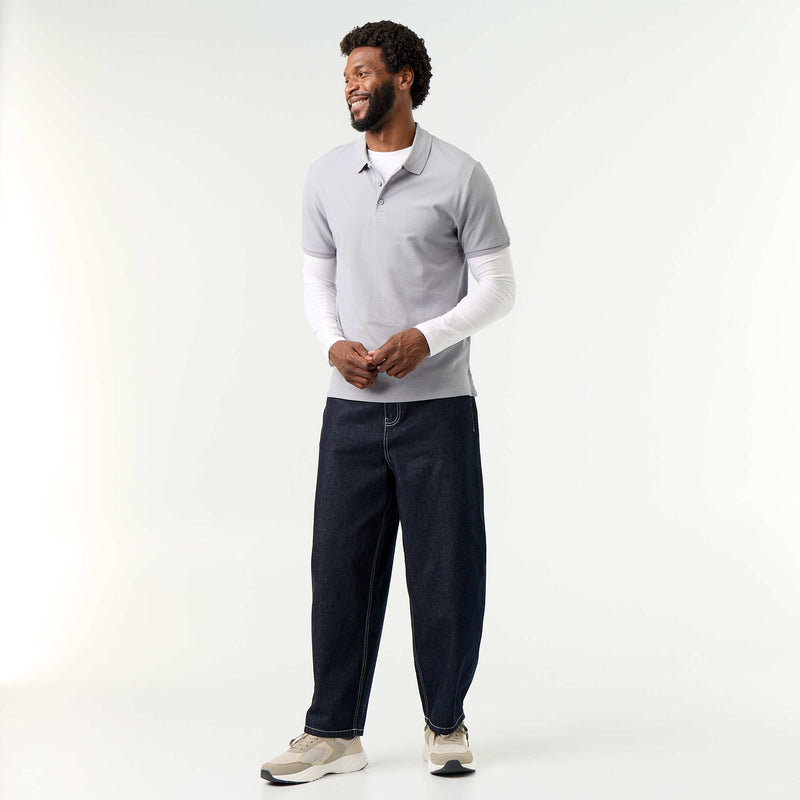 Polo homme en piqué de coton biologique