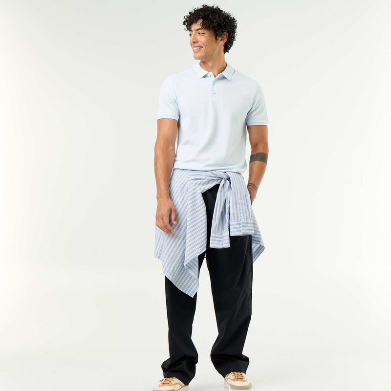Polo homme en piqué de coton biologique