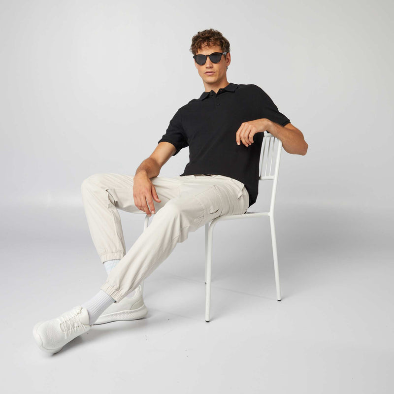 Polo homme en piqué de coton biologique