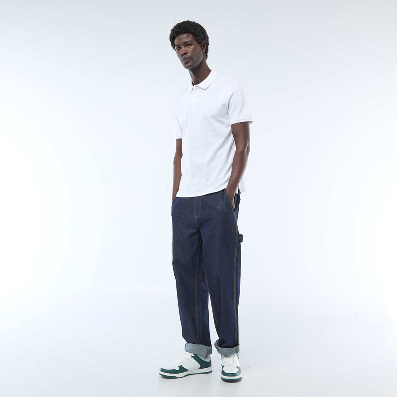 Polo homme en piqué de coton biologique